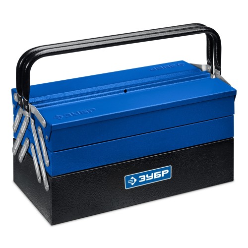 ЗУБР ЯРУС-5/17, 430 х 210 х 205 мм, (17″), Металлический раздвижной ящик для инструментов, Профессионал (38356-17)
