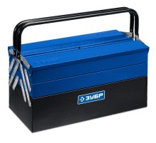 ЗУБР ЯРУС-5/19, 470 х 210 х 225 мм, (19″), Металлический раздвижной ящик для инструментов, Профессионал (38356-19)