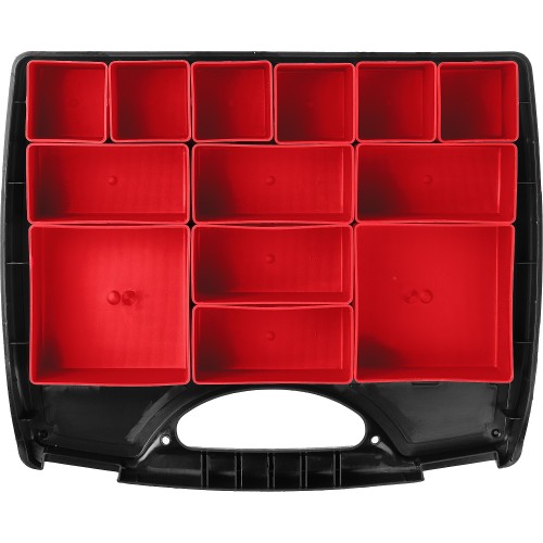 ЗУБР ВОЛГА-13, 325 х 280 х 60 мм, пластиковый органайзер с 13 съемными лотками (38034-13)