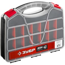 ЗУБР ДОН-42, 320 х 260 х 70 мм, двухсторонний органайзер с 42 ячейками (38036-42)