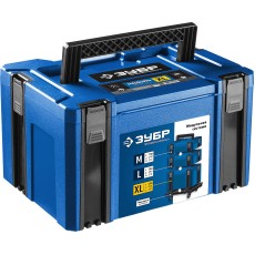 ЗУБР МОДУЛЬ-25, 440 х 310 х 250 мм, (17″), размер XL, пластиковый ящик для инструментов, Профессионал (38165-25)