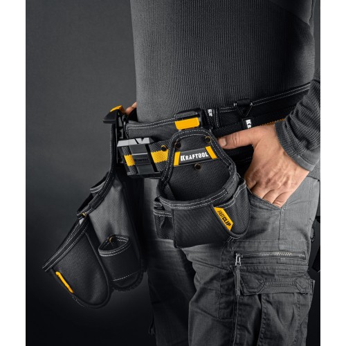 KRAFTOOL KBS-4 в комплекте: пояс монтажника и 3 сумки, пояс монтажника (38760-4)