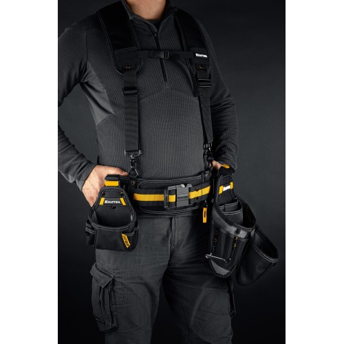 KRAFTOOL KBS-5 в комплекте: пояс монтажника, подтяжки и 3 сумки, пояс монтажника (38760-5)