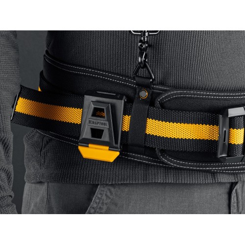 KRAFTOOL KB-2 для сумок с быстросъёмным креплением FastClip, 80-122 см, широкий кушак, пояс монтажника (38763)