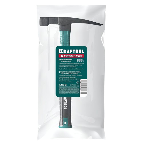 KRAFTOOL X-FORCE R 600 г, молоток каменщика узкий (20192)
