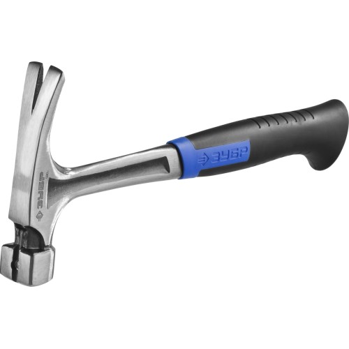 ЗУБР Профессионал 560 г, цельнокованый столярный молоток-гвоздодёр (20258-580)