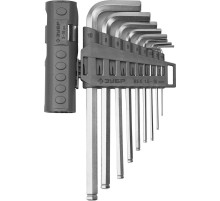 ЗУБР 9 шт, набор длинных имбусовых ключей (2745-31-2)