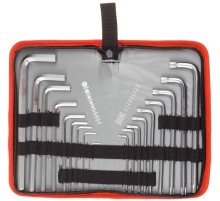 ЗУБР 18 шт, набор имбусовых ключей (27463-H18)