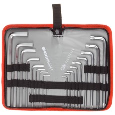 ЗУБР 18 шт, набор имбусовых ключей (27463-H18)