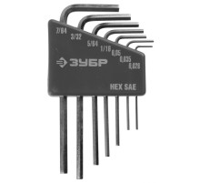 ЗУБР 7 шт, набор мини имбусовых ключей (27475-H7)