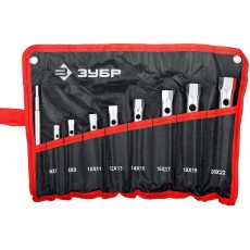 ЗУБР 9 предм., 6 - 22 мм, набор торцовых трубчатых ключей (27162-H9)