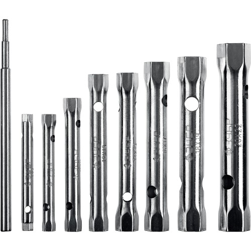 ЗУБР 9 предм., 6 - 22 мм, набор торцовых трубчатых ключей (27162-H9)