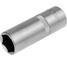 ЗУБР 1/2″, 16 мм, свечная торцовая головка с резиновой вставкой (27728-16)