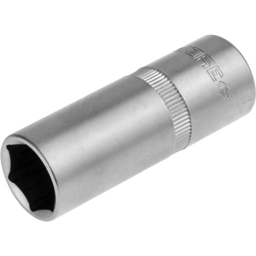 ЗУБР 1/2″, 16 мм, свечная торцовая головка с резиновой вставкой (27728-16)