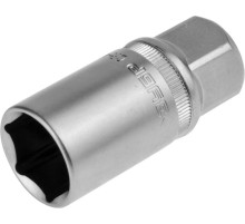 ЗУБР 1/2″, 21 мм, свечная торцовая головка с резиновой вставкой (27728-21)