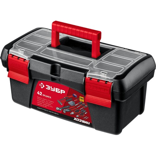 ЗУБР Хозяин-42, 42 предм., универсальный набор инструмента для дома (22105)