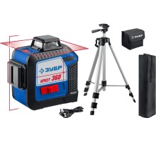 ЗУБР Крест 360, №2, 20 - 70 м, лазерный нивелир, Профессионал (34906-2)