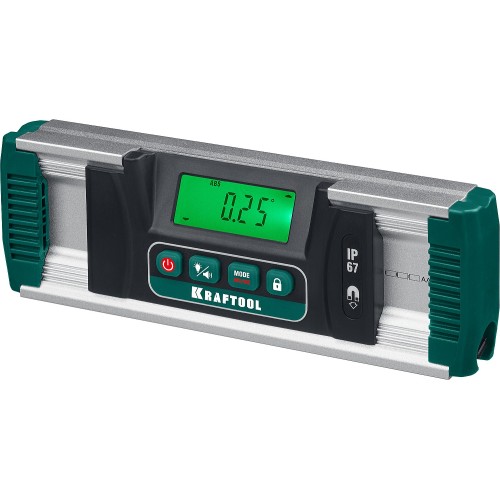 KRAFTOOL EXTREM, 0 - 360°, точность 0.05°, HOLD, IP67, электронный уровень-уклономер (34686)