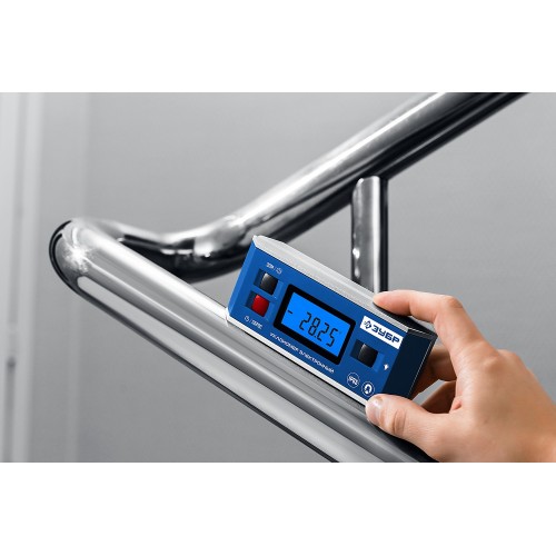 ЗУБР МИНИ, 0 - 90°, ±0.05°, электронный уровень-уклономер, Профессионал (34745)