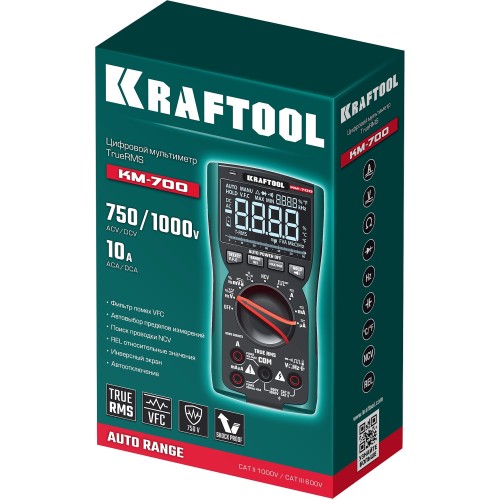 KRAFTOOL KM-700 цифровой мультиметр (59852)