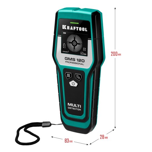 KRAFTOOL GMS-120, ЖК дисплей, универсальный детектор проводки (45298)