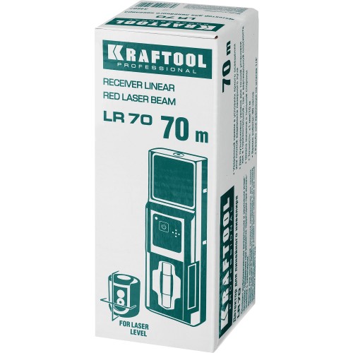 KRAFTOOL LR 70, детектор для линейного нивелира (34607)