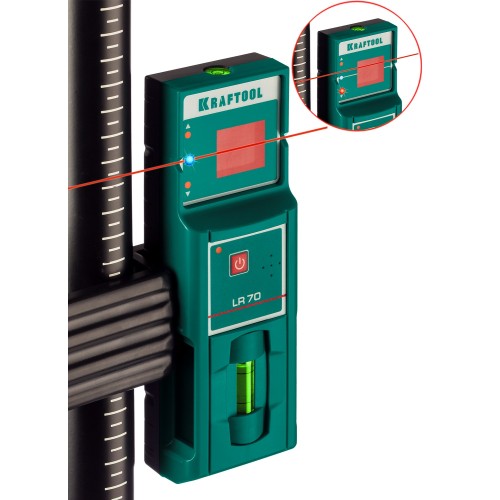 KRAFTOOL LR 70, детектор для линейного нивелира (34607)
