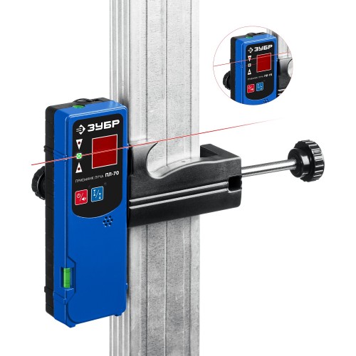 ЗУБР ПЛ-70, приемник для линейного нивелира (34949)