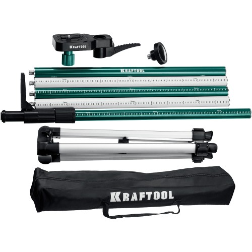 KRAFTOOL SP 36, элевационная распорная наборная штанга-штатив с треногой (34723)