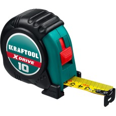 KRAFTOOL X-Drive, 10 м х 25 мм, рулетка (34122-10)