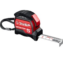ЗУБР Автостоп, 5 м х 19 мм, рулетка с автостопом (34052-05-19)