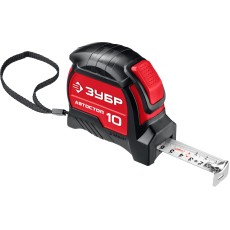 ЗУБР Автостоп, 10 м х 25 мм, рулетка с автостопом (34052-10-25)