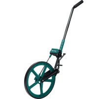 KRAFTOOL 0.1 - 99999.9 м, измерительное колесо (курвиметр) с металлическим шасси и рукояткой (34756)