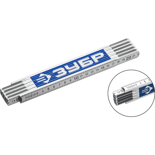 ЗУБР 2 м, усиленный складной уровень, Профессионал (3424-2)