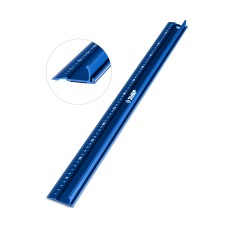 ЗУБР 0,6 м, Усиленная алюминиевая линейка со стальной направляющей, Профессионал (34382-60)