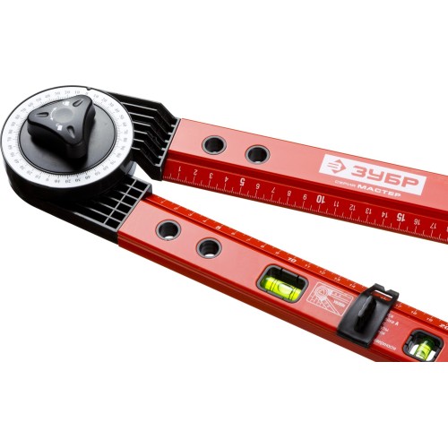 ЗУБР УГЛОМЕР, 500 мм, складной уровень-угломер (34740)