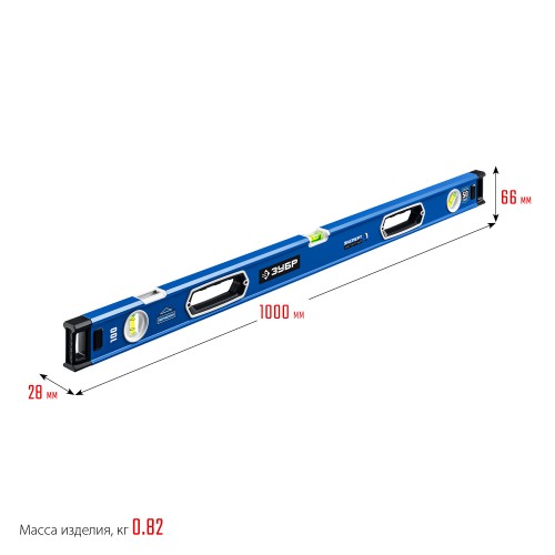 ЗУБР ЭКСПЕРТ-М, 1000 мм, с зеркальным глазком, мощный магнитный уровень, Профессионал (34572-100)