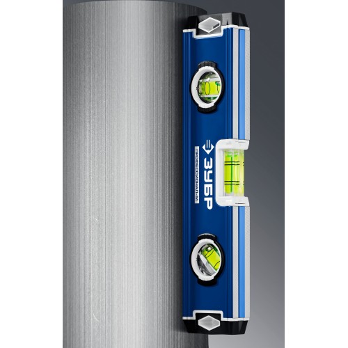 ЗУБР ПРОФЕССИОНАЛ-М, 230 мм, компактный усиленный магнитный уровень, Профессионал (34581-023)