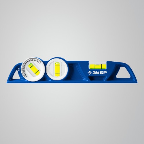 ЗУБР ЛИТОЙ 250 мм, магнитный уровень (34583)