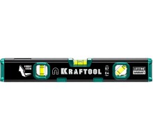 KRAFTOOL KOMPAKT-300, 300 мм, усиленный профиль, с зеркальным глазком, компактный магнитный уровень (34784)