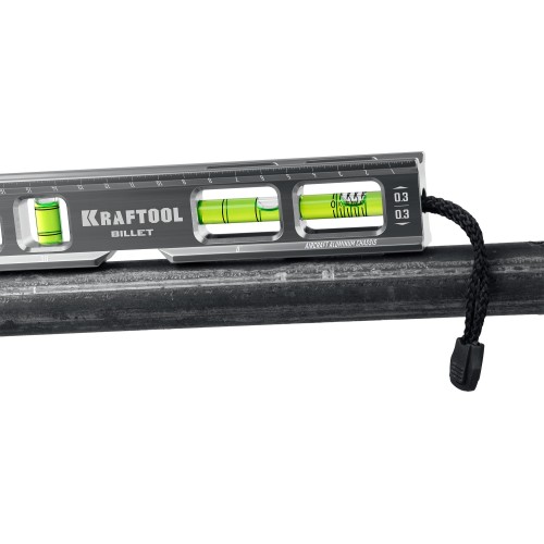 KRAFTOOL BILLET-20, 8 в 1, 200 мм, точность 0.3 мм/м, 4 глазка, брусковый магнитный уровень (34790)