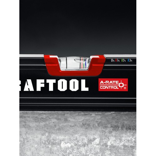 KRAFTOOL A-RATE CONTROL, 400 мм, точность 0.3 мм/м, с инновационным зеркальным глазком, сверхпрочный уровень (34986-40)
