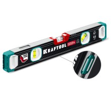 KRAFTOOL A-RATE CONTROL, 400 мм, точность 0.3 мм/м, с зеркальным глазком, сверхпрочный магнитный уровень (34988-40)