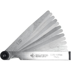 ЗУБР 13 шт, 0.05 - 1 мм, набор автомобильных щупов (4325-H13)