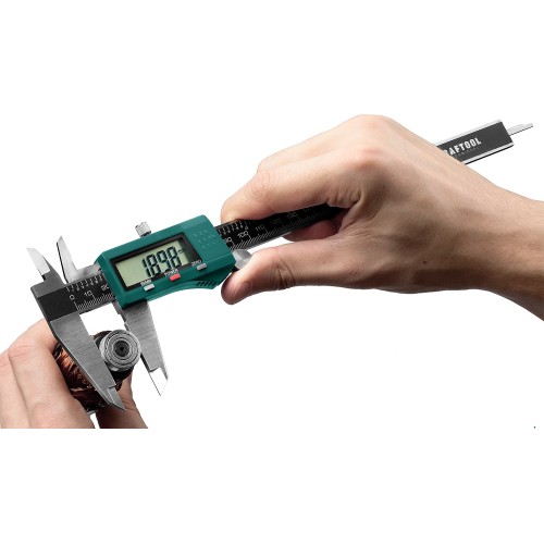 KRAFTOOL 200 мм, высокоточный, металлический электронный штангенциркуль (34460-200)