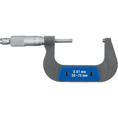 ЗУБР МК 75, 50 - 75 мм, гладкий механический микрометр, Профессионал (34480-75)
