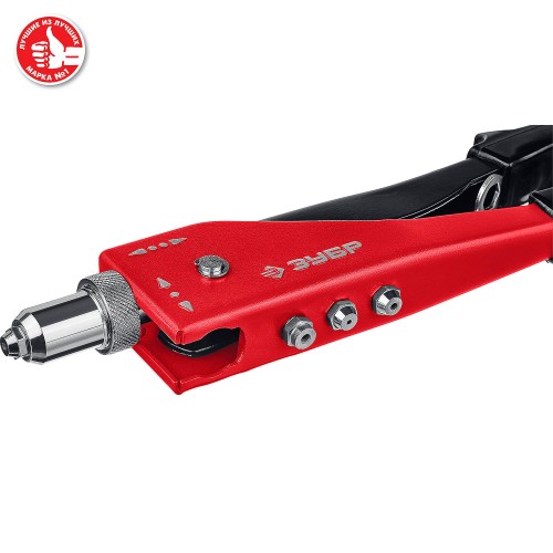 ЗУБР M-180, 90 - 180°, 2.4 - 4.8 мм, 270 мм, переставной заклёпочник (31199)