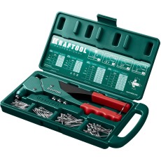 KRAFTOOL RX-7, 360°, 2.4 - 4.8 мм, литой поворотный заклепочник в кейсе (31176-H6)