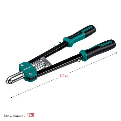 KRAFTOOL GRAND-48, 2.4 - 4.8 мм, 410 мм, усиленный двуручный заклёпочник (31175)