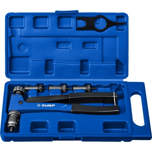 ЗУБР Р-М6, М3 - М6, резьбовой заклепочник в кейсе, Профессионал (31055)